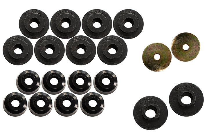 Fishbone Offroad Body Mount Kit F-250 Body Mount Kit 08-18 F-250 Black Poyurethane Fishbone Offroad - FB47235
