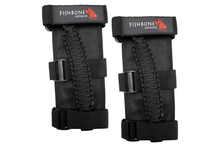 Load image into Gallery viewer, Fishbone Offroad Grab Handles Paracord Grab Handles w/Three Straps Black Fishbone Offroad - FB55279