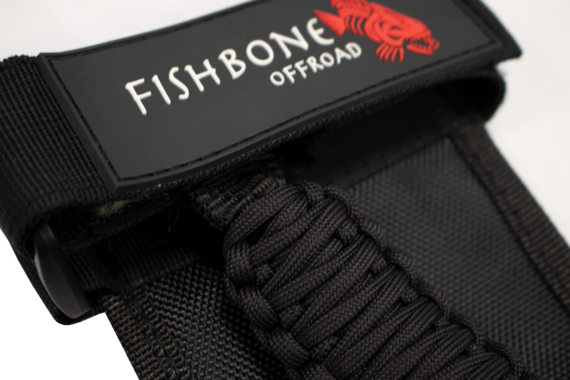 Fishbone Offroad Grab Handles Paracord Grab Handles w/Three Straps Black Fishbone Offroad - FB55279