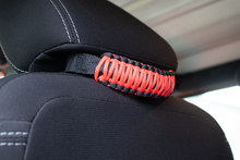 Load image into Gallery viewer, Fishbone Offroad Grab Handles Head Rest Paracord Grab Handles Red Fishbone Offroad - FB55282