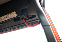 Load image into Gallery viewer, Fishbone Offroad Grab Handles Paracord Grab Handles for A Pillar Sound Bar 07-18 Wrangler JK Red Fishbone Offroad - FB55284