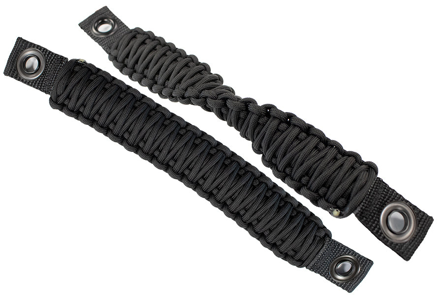 Fishbone Offroad Grab Handles Wrangler Paracord Door Handles Black for 97-06 Jeep Wrangler Fishbone - FB55285