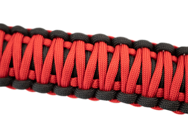 Fishbone Offroad Grab Handles Wrangler Paracord Door Handles Black/Red for 97-06 Jeep Wrangler Fishbone - FB55286