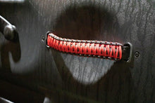 Load image into Gallery viewer, Fishbone Offroad Grab Handles Wrangler Paracord Door Handles Black/Red for 97-06 Jeep Wrangler Fishbone - FB55286