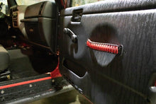 Load image into Gallery viewer, Fishbone Offroad Grab Handles Wrangler Paracord Door Handles Black/Red for 97-06 Jeep Wrangler Fishbone - FB55286