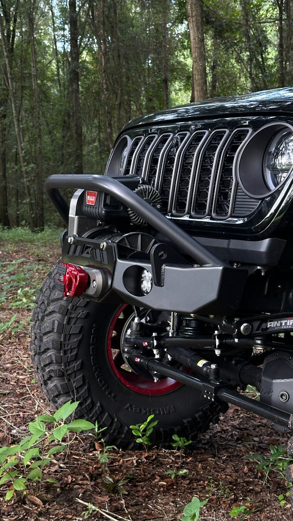 Motobilt Bumper Gladius Frame Chop Bumper with Bull Bar for Jeep JK/JL/JT - fits WARN M8274
