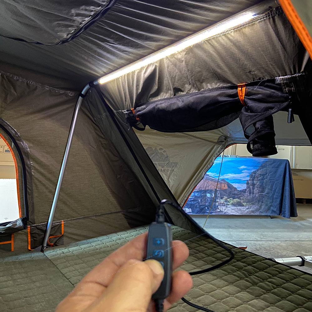 Tuff Stuff Overland Roof Top Tent Tuff Stuff ALPHA® Hard Top Side Open Tent, Gray, 3+ Person