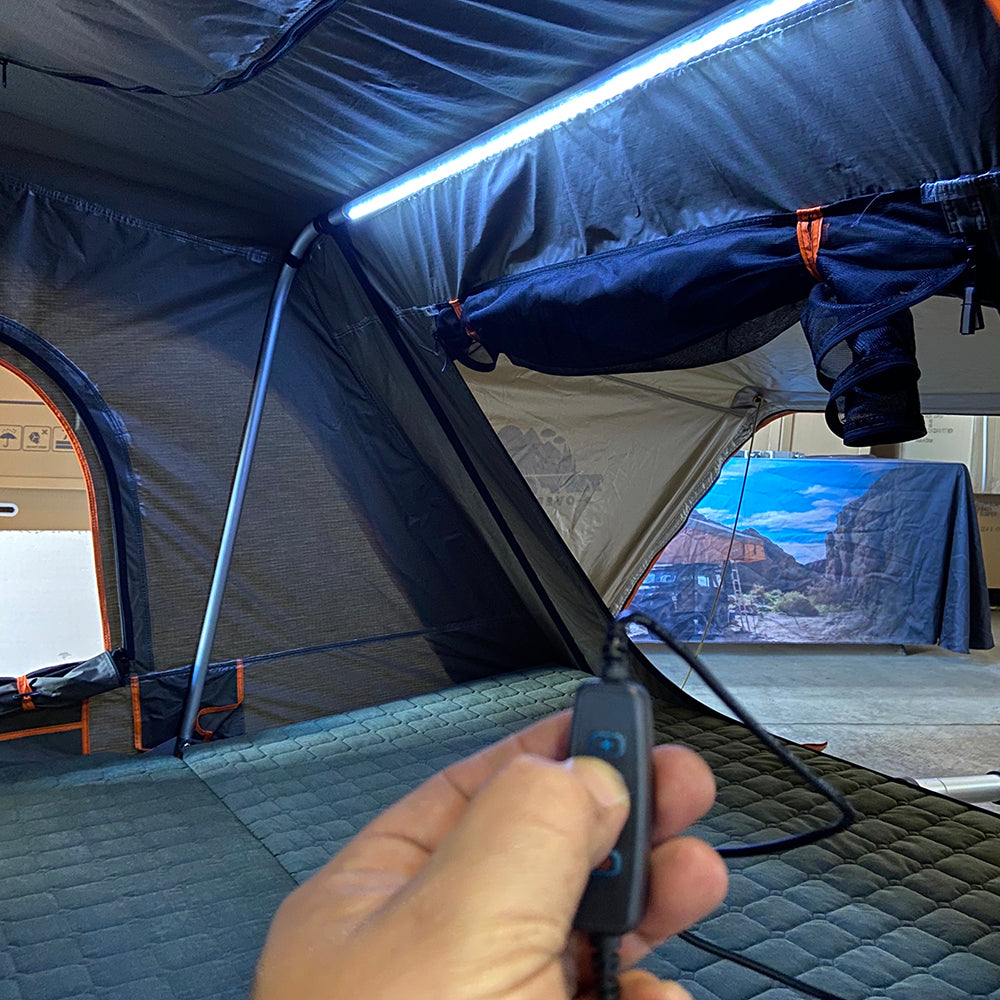 Tuff Stuff Overland Roof Top Tent Tuff Stuff ALPHA® Hard Top Side Open Tent, Gray, 3+ Person