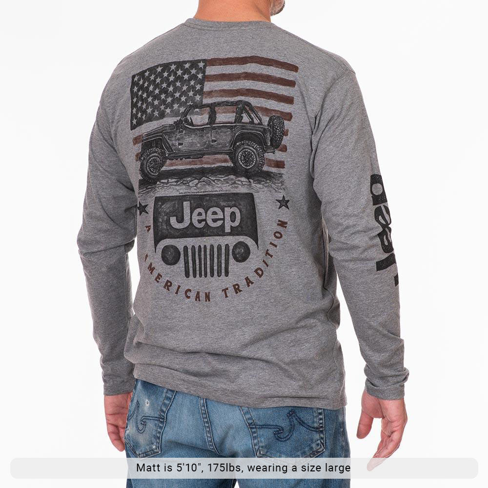 JEDCo Long Sleeve Shirt Jeep - An American Tradition Long Sleeve Shirt