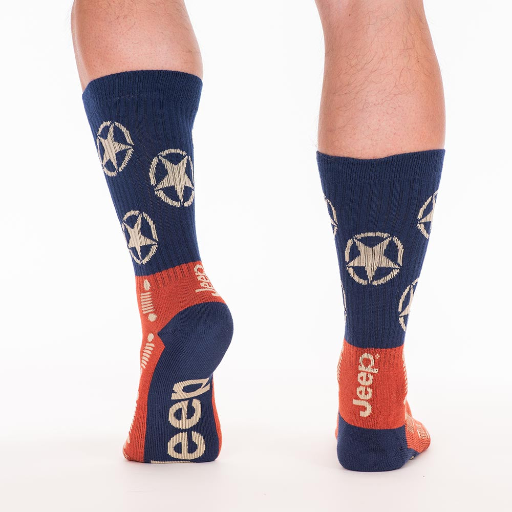 JEDCo Socks Red Jeep  - Old Patriot Crew Socks