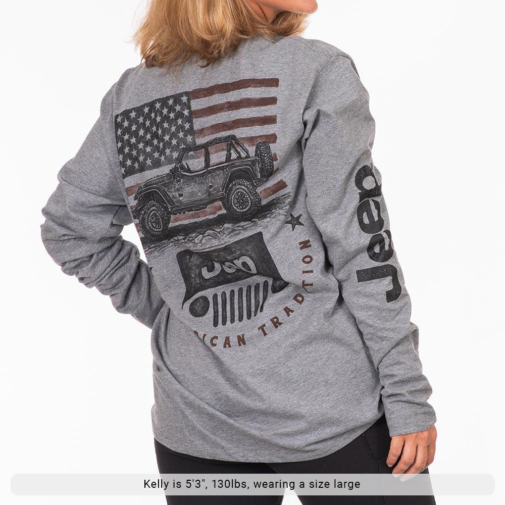 JEDCo Long Sleeve Shirt Jeep - An American Tradition Long Sleeve Shirt