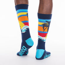 Load image into Gallery viewer, JEDCo Socks Blue Jeep - Beach Sunset Dress Socks