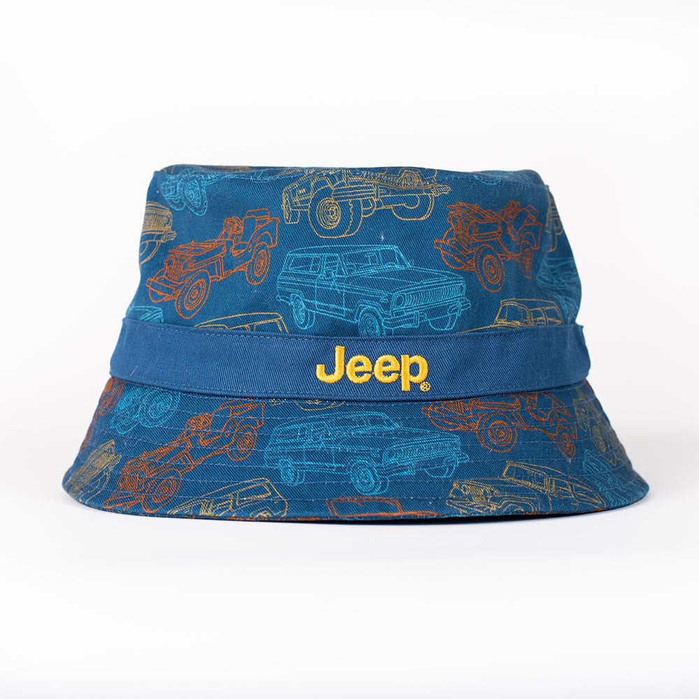 JEDCo Hat Jeep - Vintage Jeep Bucket Hat