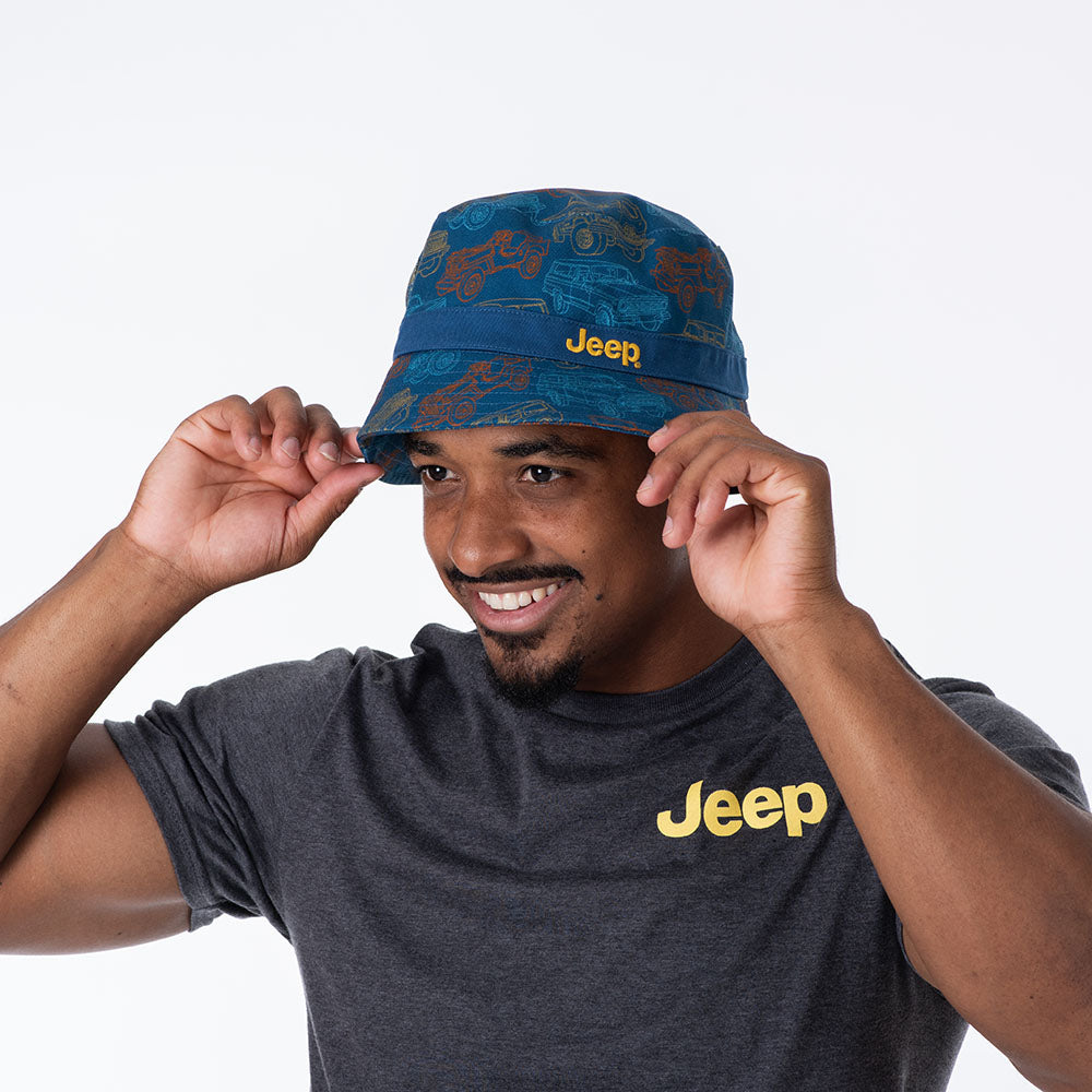 JEDCo Hat Jeep - Vintage Jeep Bucket Hat