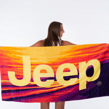Load image into Gallery viewer, JEDCo Beach Towel Sunset Jeep - Point Break Beach Towel