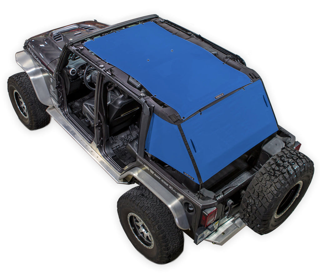 SPIDERWEBSHADE Product Blue JK-4D Unlimited ShadeCage