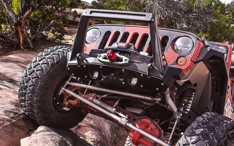 Artec Industries Bumper Guard Jeep JK Front Bumper Rock Guard 07-18 Wrangler JK Aluminum Artec Industries - JK2308