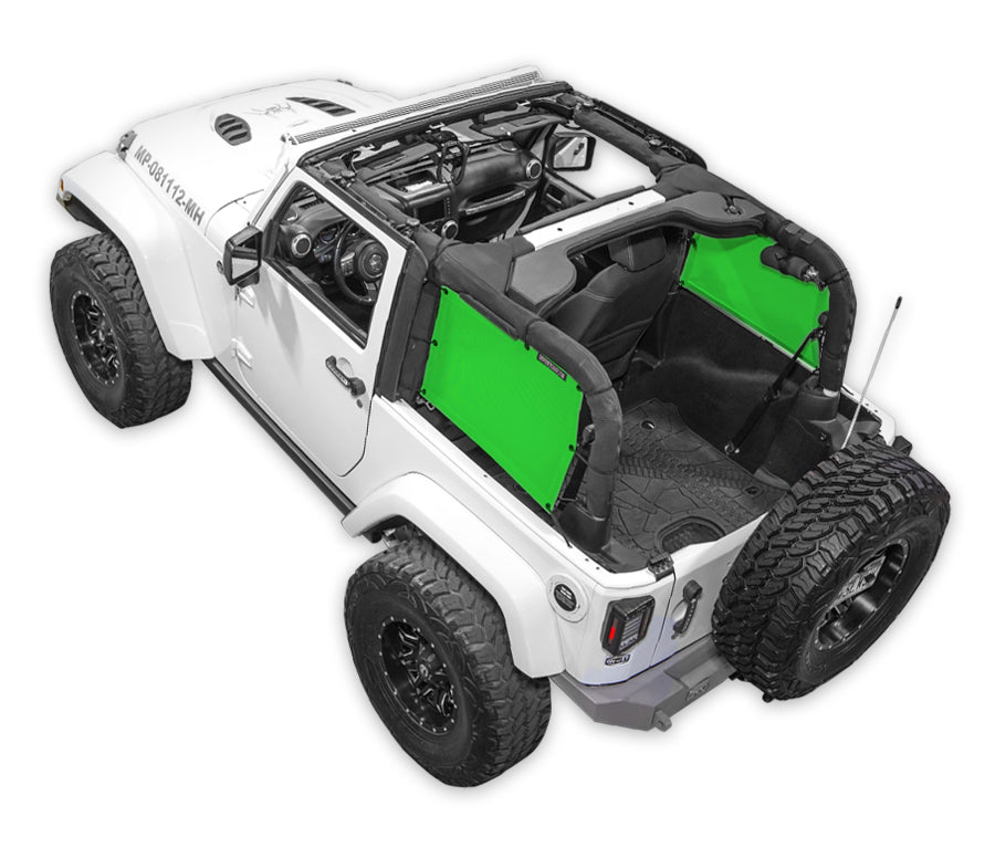 SPIDERWEBSHADE Product Green JK-2D SpiderSides