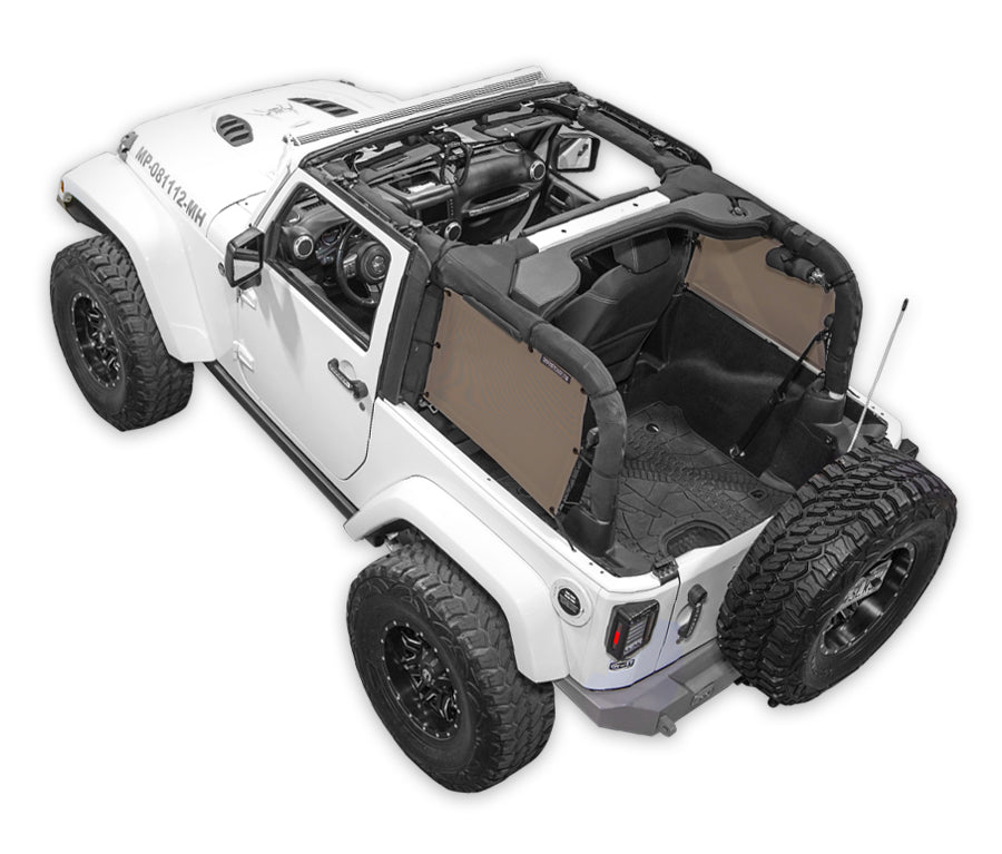 SPIDERWEBSHADE Product Tan JK-2D SpiderSides