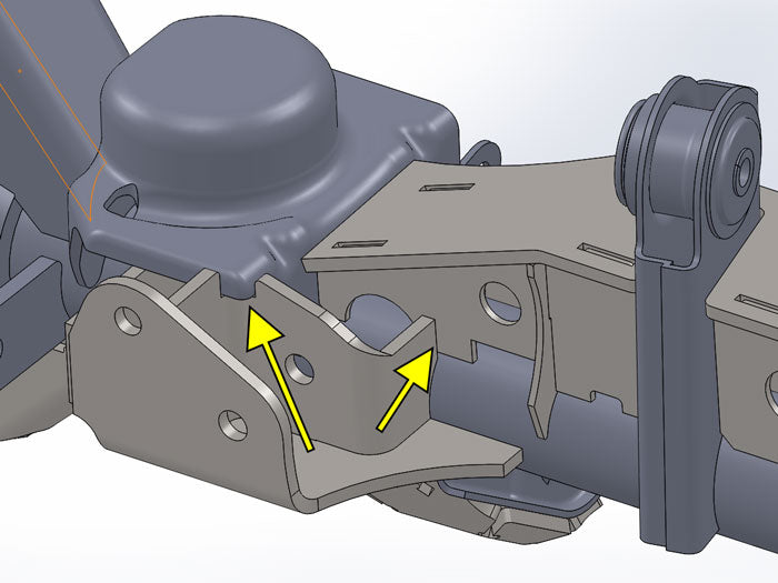 Artec Industries Track Bar Bracket JK Heavy Duty Stock Tracbar Bracket Artec Industries - JK4407