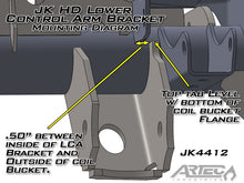 Load image into Gallery viewer, Artec Industries Axle Brackets Jeep JK Front Axle LCA Brackets 07-18 Wrangler JK Pair Artec Industries - JK4412