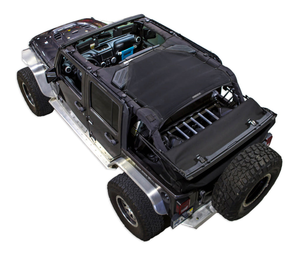SPIDERWEBSHADE Product Black JK-4D Rear