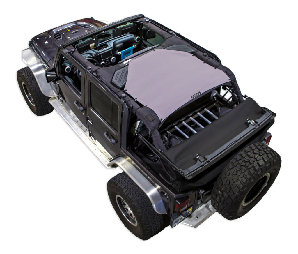 SPIDERWEBSHADE Product Grey JK-4D Rear