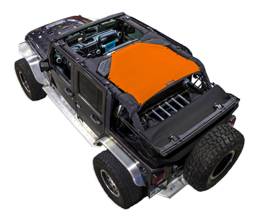 SPIDERWEBSHADE Product Orange JK-4D Rear
