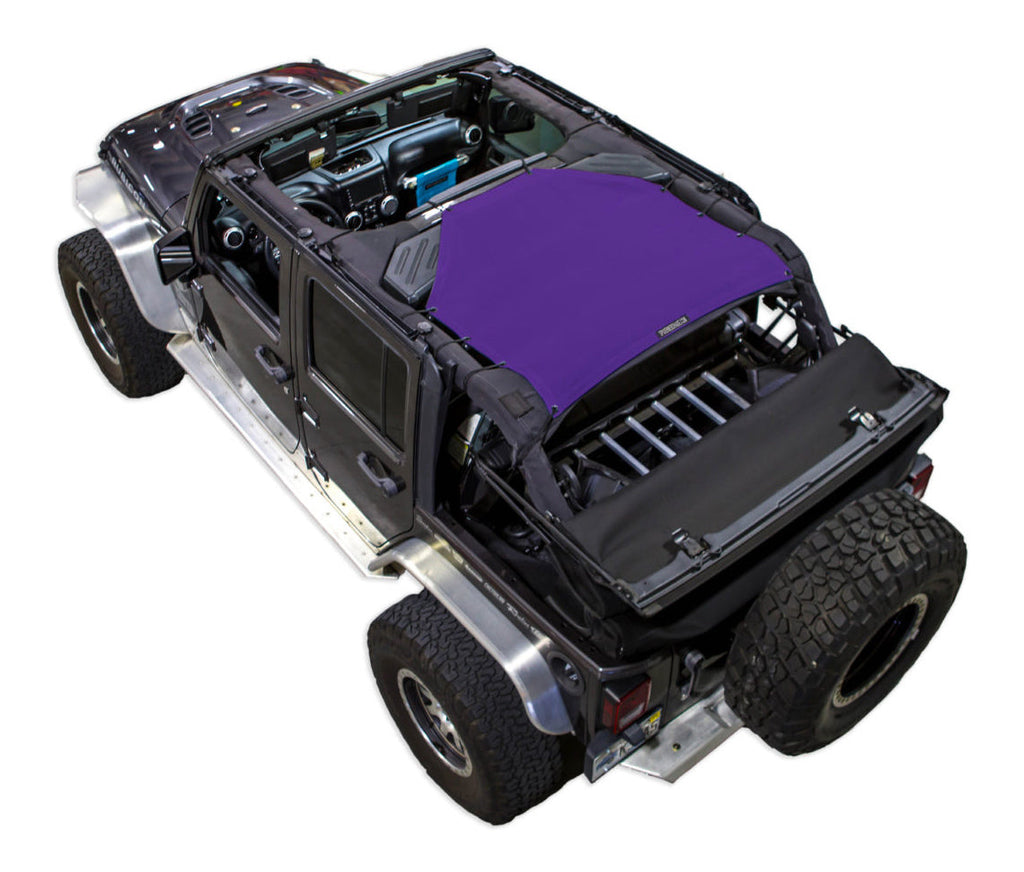 SPIDERWEBSHADE Product Purple JK-4D Rear