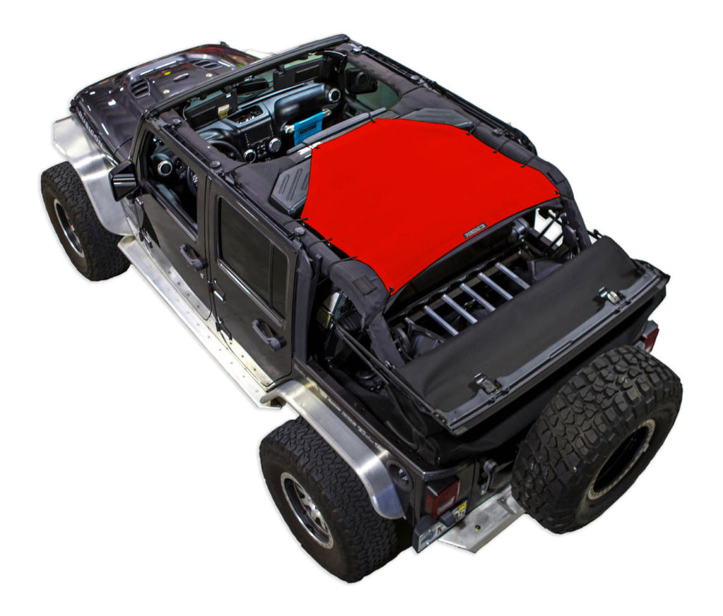 SPIDERWEBSHADE Product Red JK-4D Rear