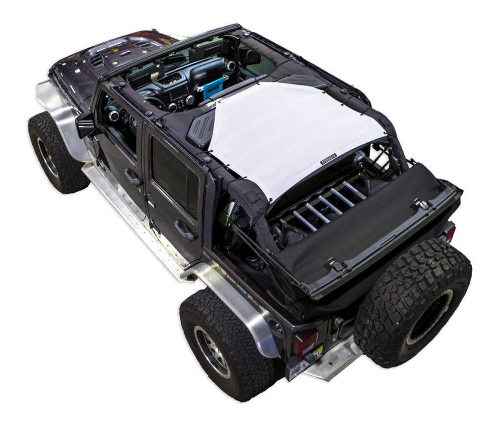 SPIDERWEBSHADE Product White JK-4D Rear