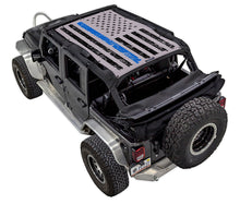 Load image into Gallery viewer, SPIDERWEBSHADE Product Grey JK-4D Tactical Flag Distressed Thin Blue Line