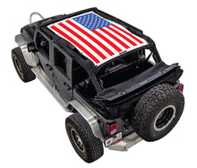 Load image into Gallery viewer, SPIDERWEBSHADE Product JK-4D Solid Red, White, and Blue Flag