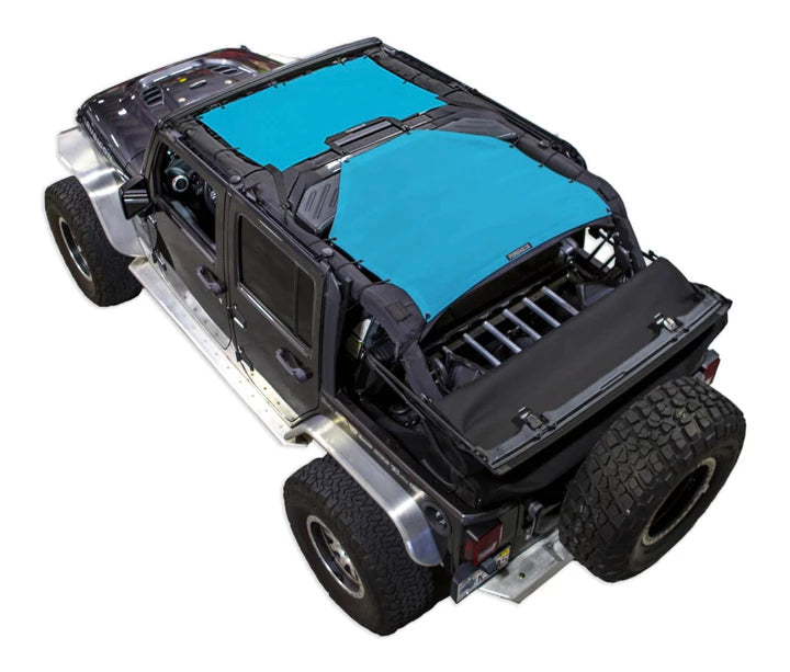 SPIDERWEBSHADE Product Teal JK4D 2 Piece Front & Rear