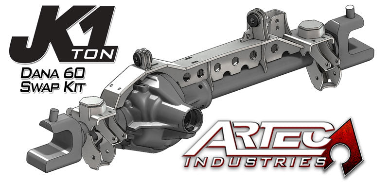 Artec Industries Axle Truss JK 1 Ton Front Dana 60 Swap Kit W/Daystar Bushings Artec Industries - JK6011