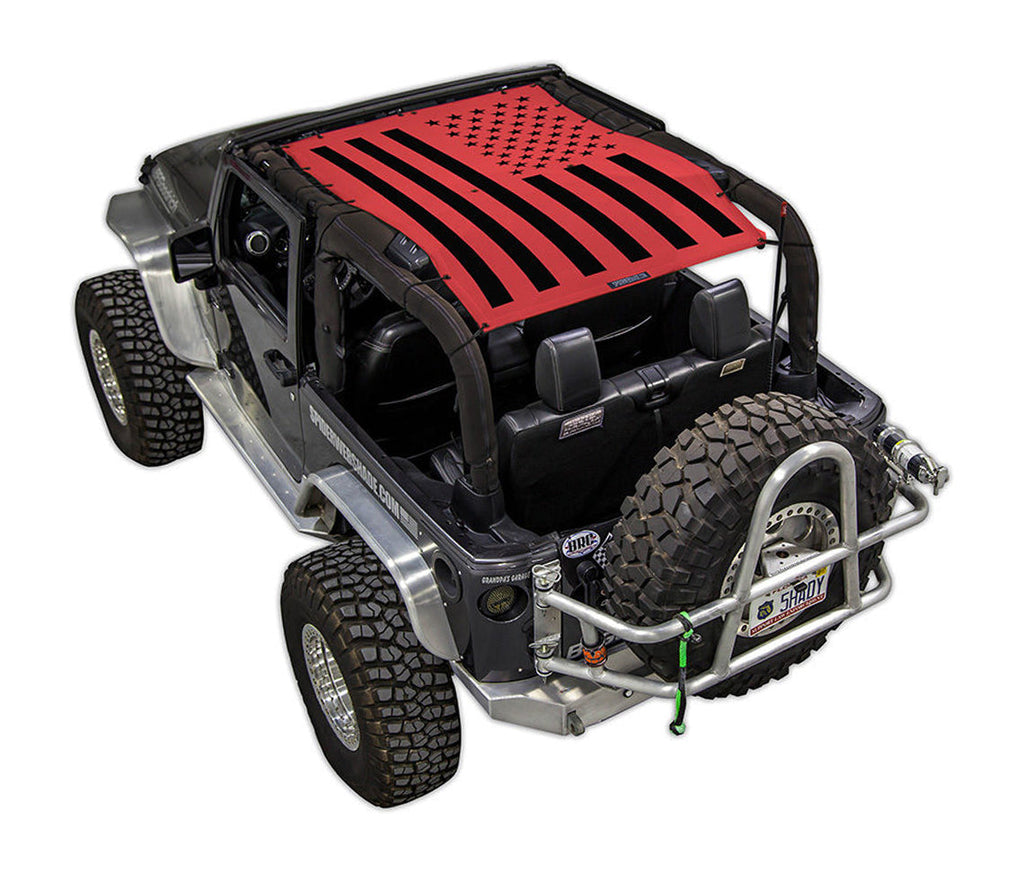 SPIDERWEBSHADE Product Red JK-2D Tactical Flag Solid