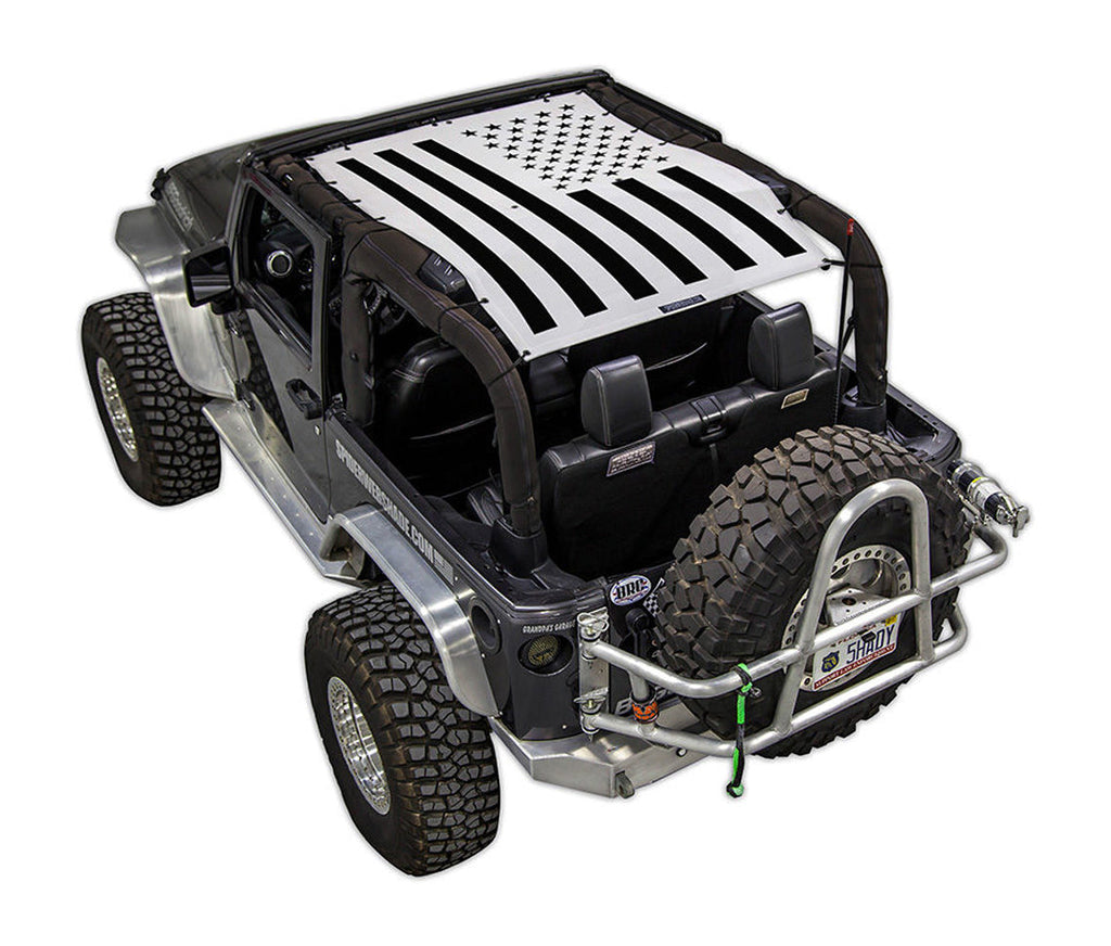 SPIDERWEBSHADE Product White JK-2D Tactical Flag Solid
