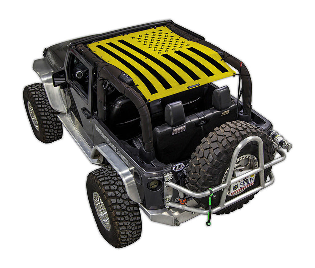 SPIDERWEBSHADE Product Yellow JK-2D Tactical Flag Solid