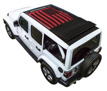Load image into Gallery viewer, SPIDERWEBSHADE Product Red JL4D Power Top Tactical  Flag Solid