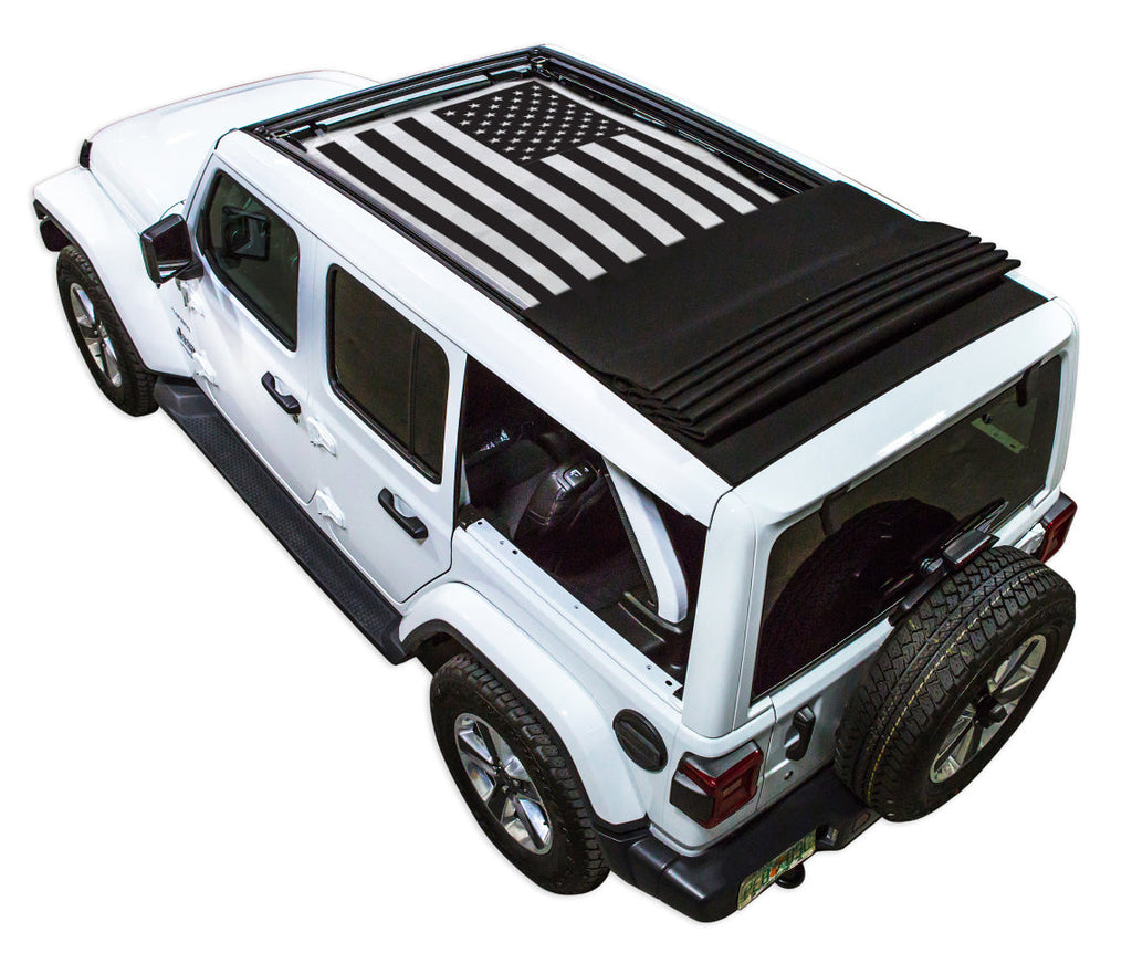 SPIDERWEBSHADE Product White JL4D Power Top Tactical  Flag Solid