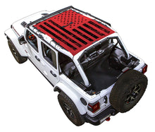 Load image into Gallery viewer, SPIDERWEBSHADE Product Red JL4D Tactical Flag Distressed