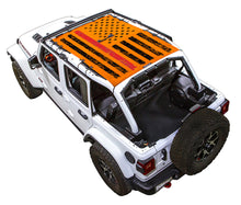 Load image into Gallery viewer, SPIDERWEBSHADE Product Orange JL4D Tactical Flag Distressed Thin Red Line