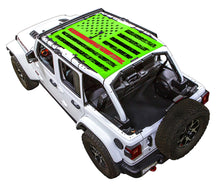 Load image into Gallery viewer, SPIDERWEBSHADE Product Green JL4D Tactical Flag Distressed Thin Red Line
