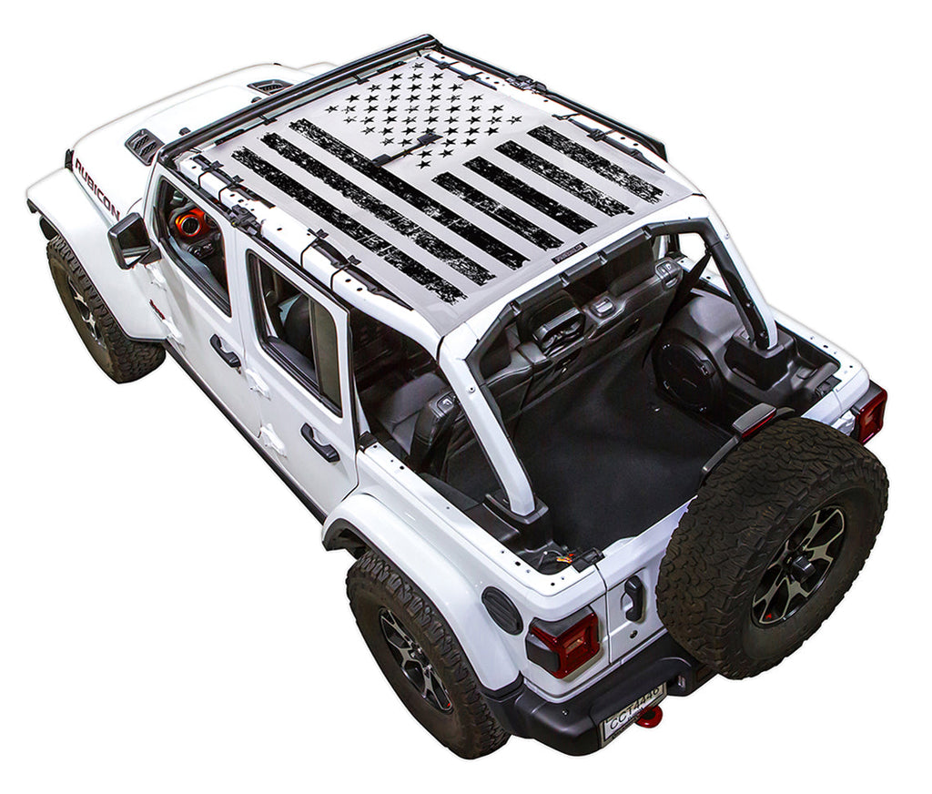 SPIDERWEBSHADE Product White JL4D Tactical Flag Distressed
