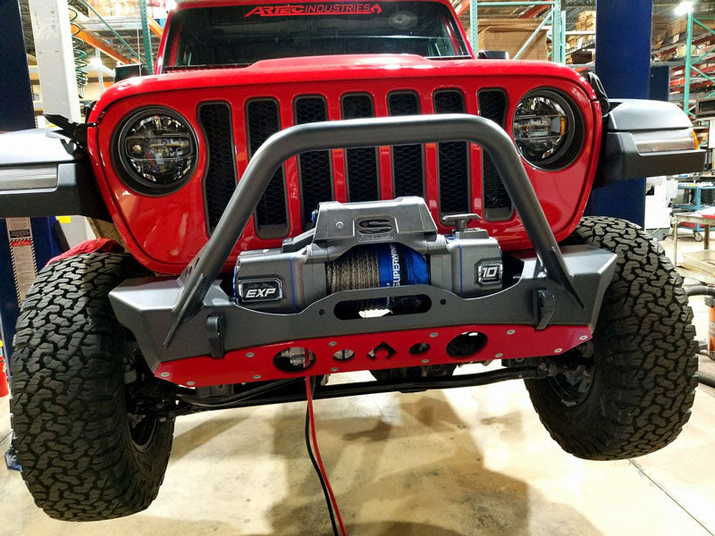 Artec Industries Front Bumpers NightHawk Jeep JL Front Bumper W/Mid Tube Stinger Bare Artec Industries - JL5303