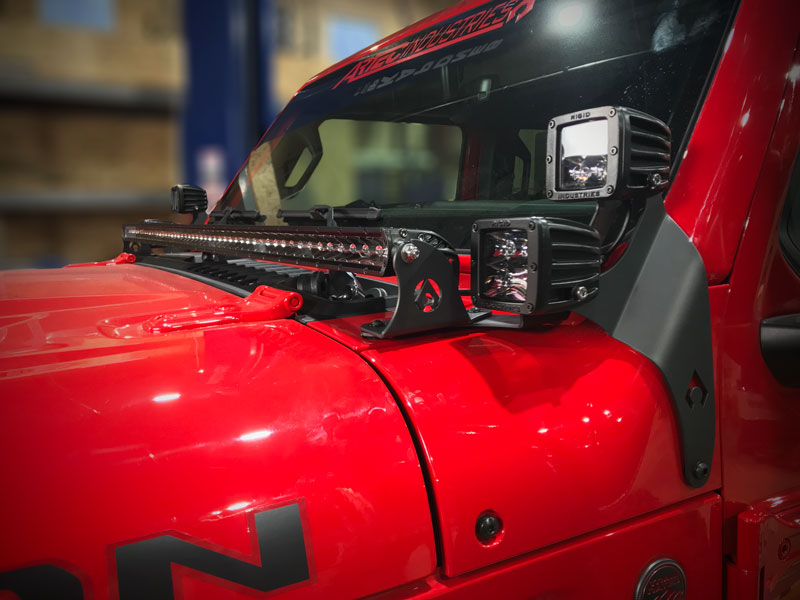 Artec Industries Mounting Brackets(Lighting) JL 50 Inch Led Light Bar Mount Hood Artec Industries - JL5602