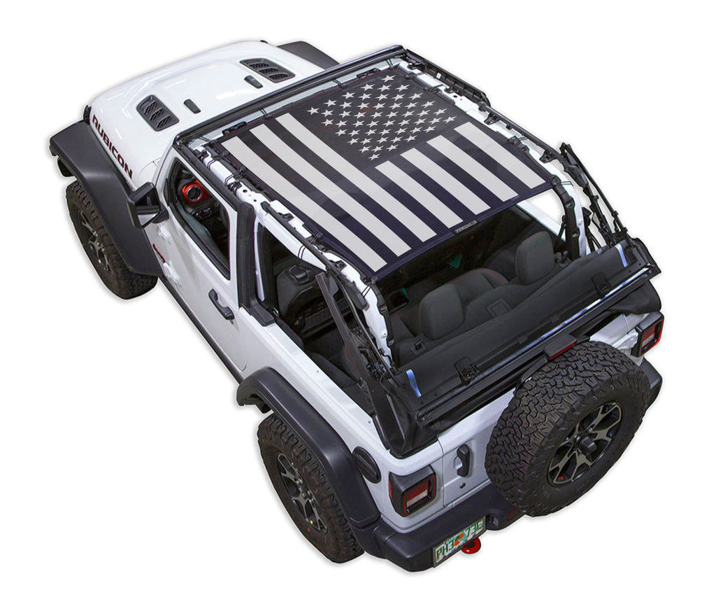 SPIDERWEBSHADE Product Black JL2D Tactical Flag Solid