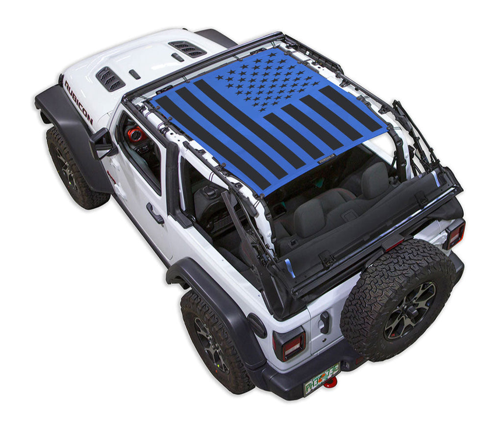 SPIDERWEBSHADE Product Blue JL2D Tactical Flag Solid