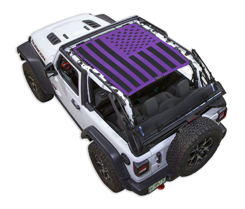 SPIDERWEBSHADE Product Purple JL2D Tactical Flag Solid