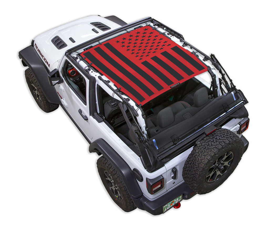 SPIDERWEBSHADE Product Red JL2D Tactical Flag Solid